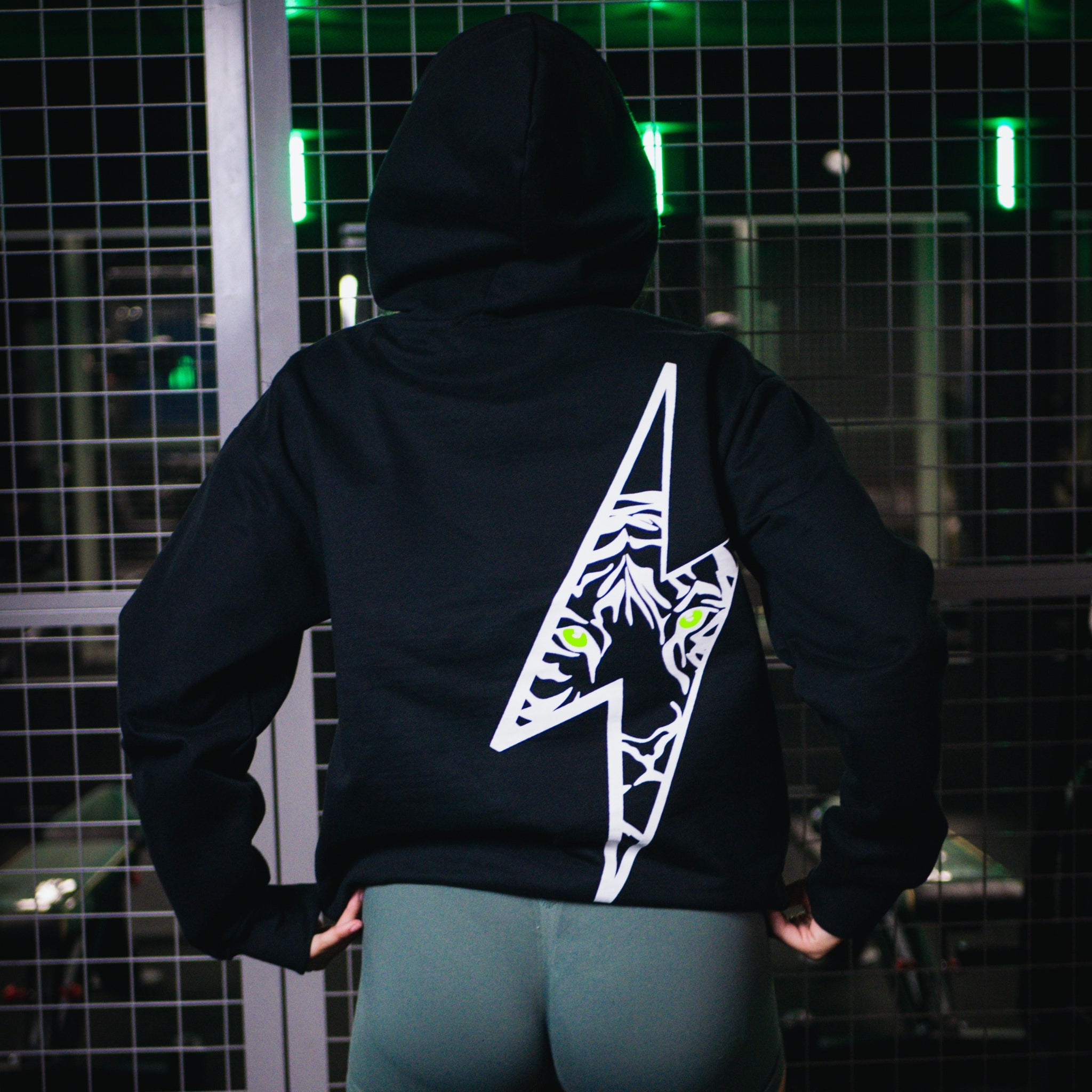 Physique Evolution Unisex Hoodie Black Back View